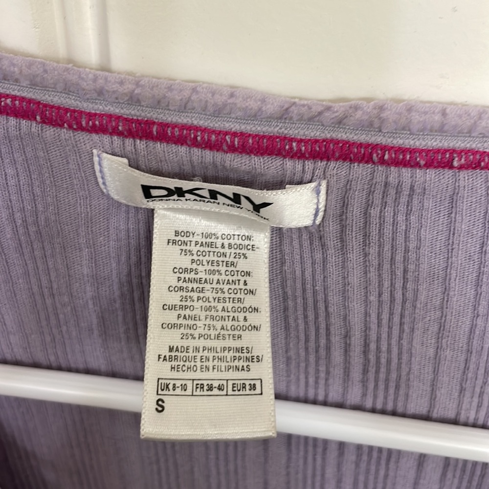 DKNY pajama top size small purple - Picture 2 of 4